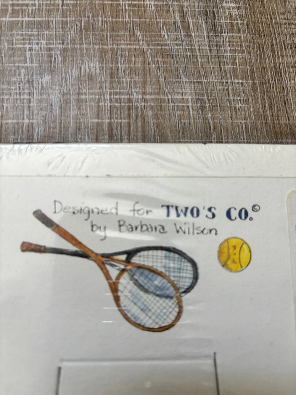 Vintage 90s Two's Company Tennis Theme Photo Frame Retro US Open NWT